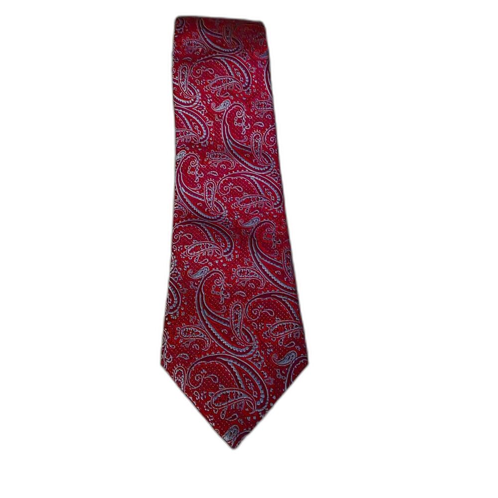 David Donahue Paisley Silk Tie